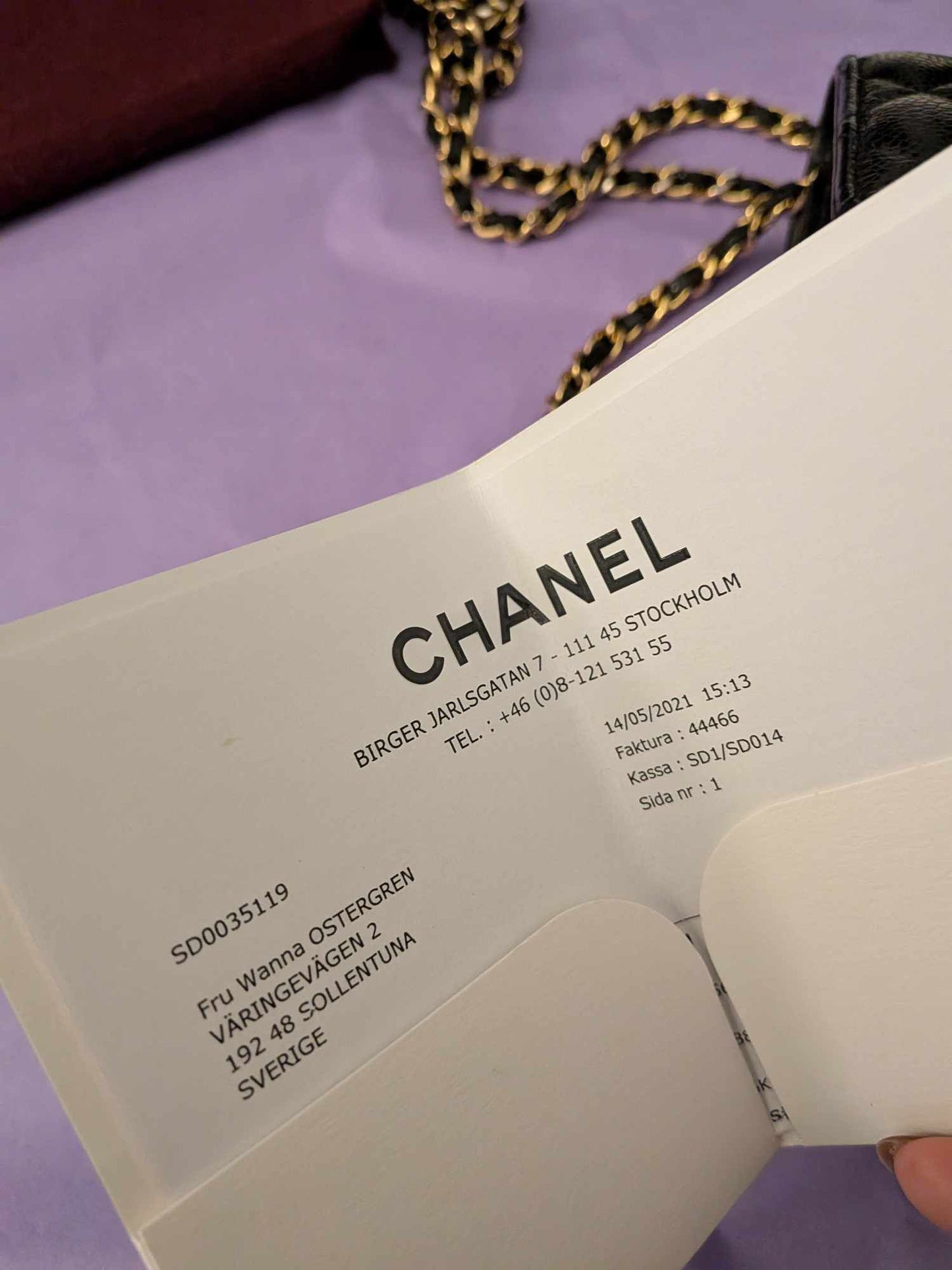 Chanel Classic Woc Black Caviar Gold Hardware
