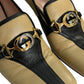 Gucci Zumi Loafer Pumps Size 37 Beige/Black Leather