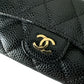 Chanel Classic card Holder Black Caviar Gold Hardware