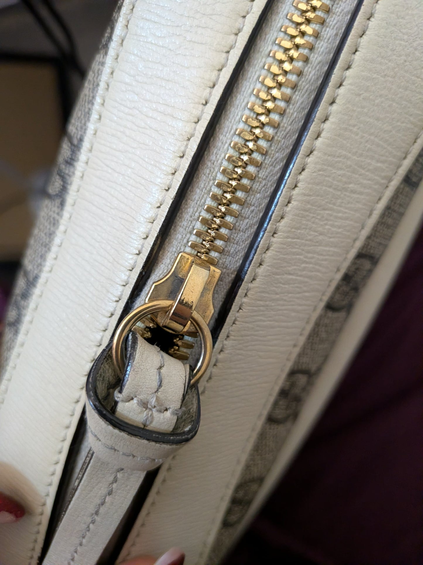 Gucci Horsebit 1955 GG Supreme Beige Crossbody Bag