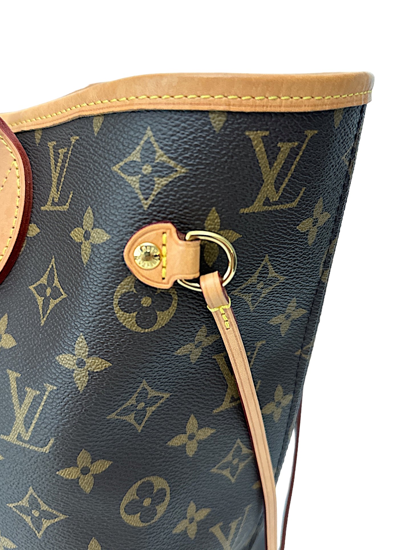 Louis Vuitton Neverfull MM Monogram Beige Bag