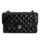 Chanel Meduim Double-Sided Black Patent Flap Bag GHW