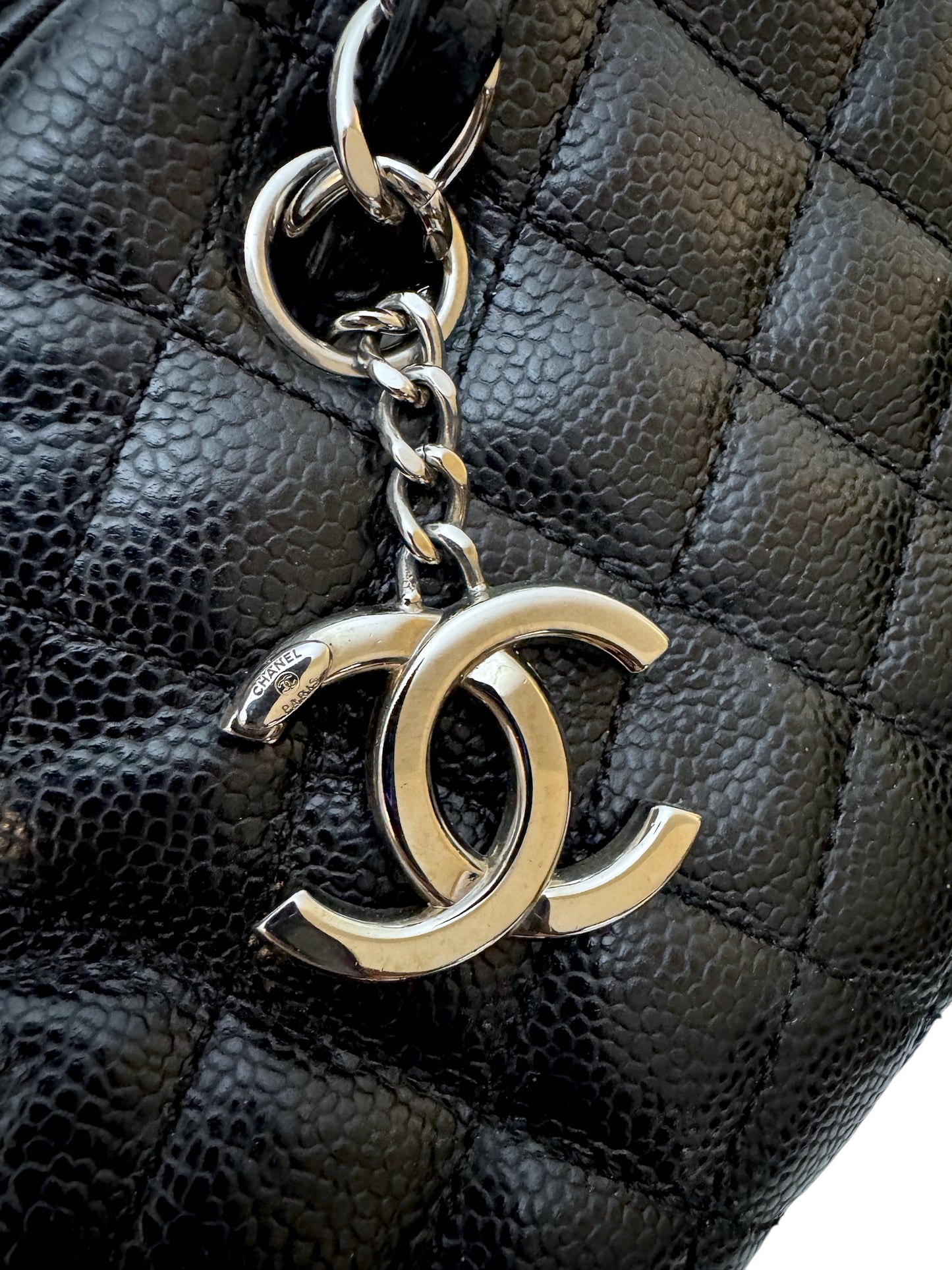 Chanel Black Quilted Caviar Leather
Just Mademoiselle Bowler Bag