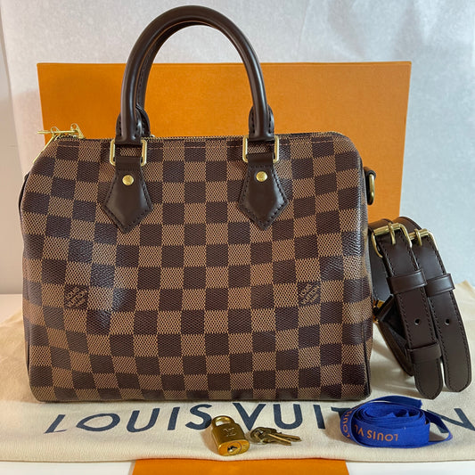 Louis Vuitton Speedy Bandoulière 25 Damier Ebene Bag