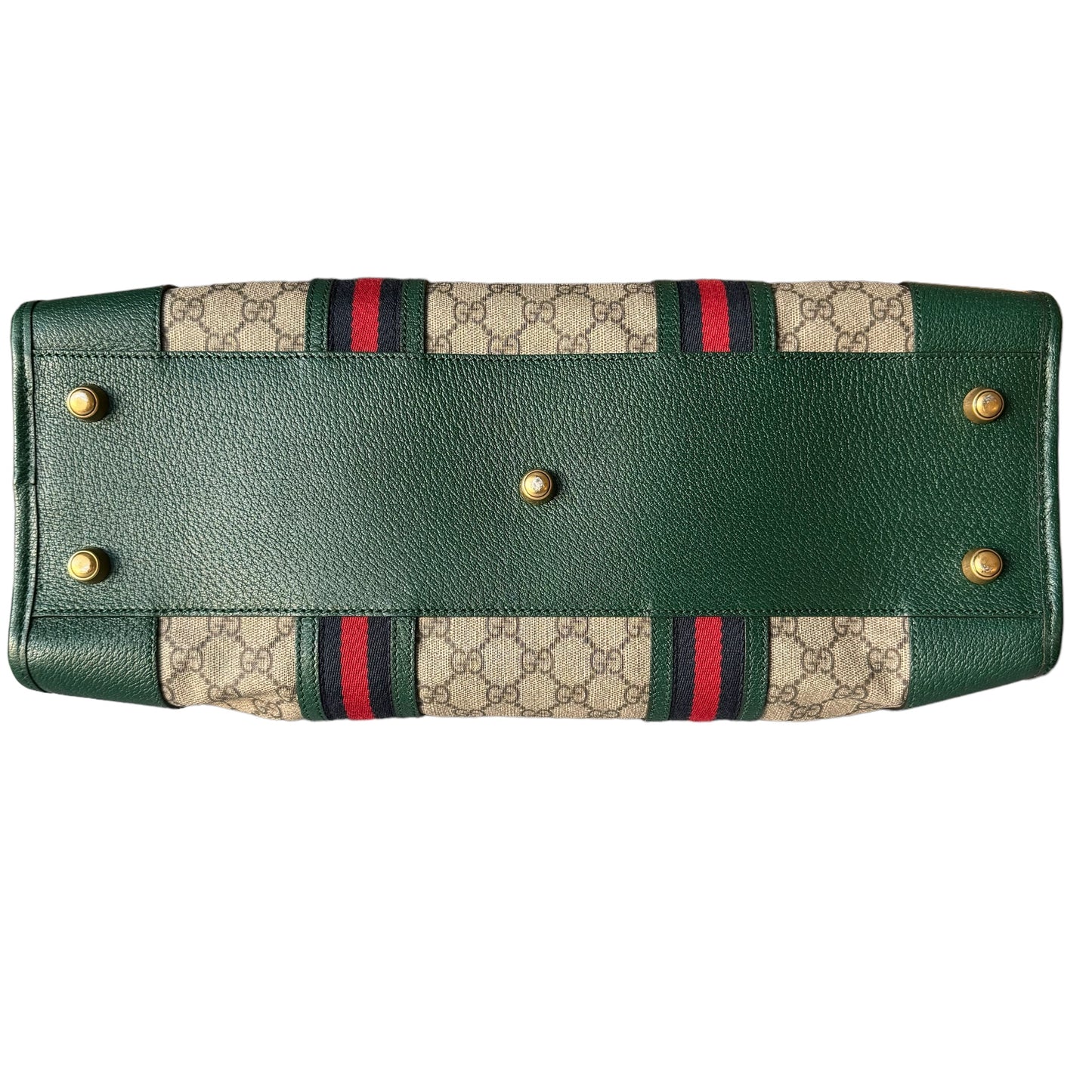 Gucci Neo Vintage Web Duffle Bag GG Coated Canvas Bag With Strap