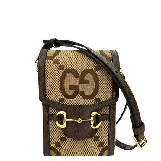 Gucci Horsebit 1955 Jumbo GG Canvas Crossbody Bag