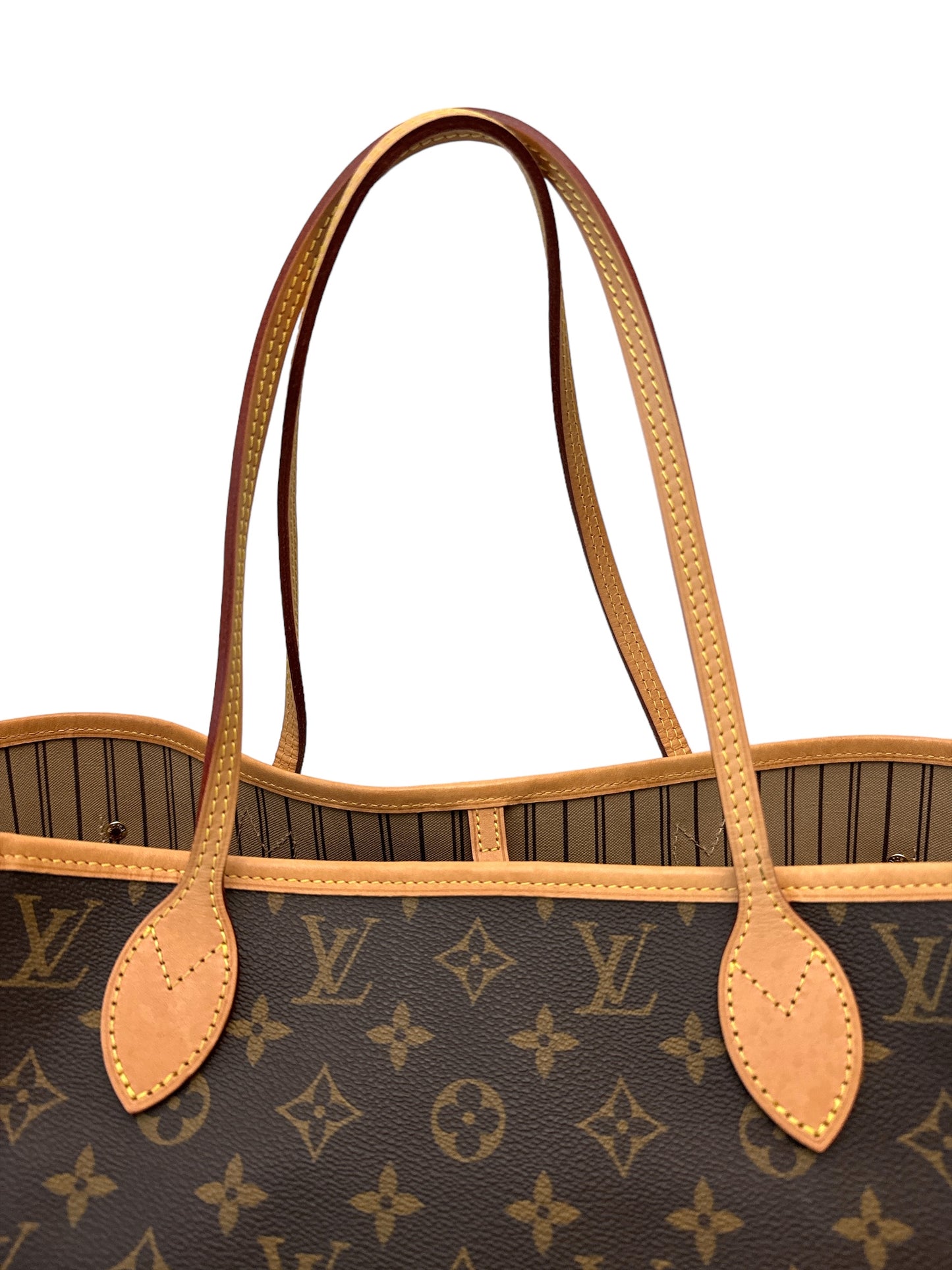 Louis Vuitton Neverfull MM Monogram Beige Bag