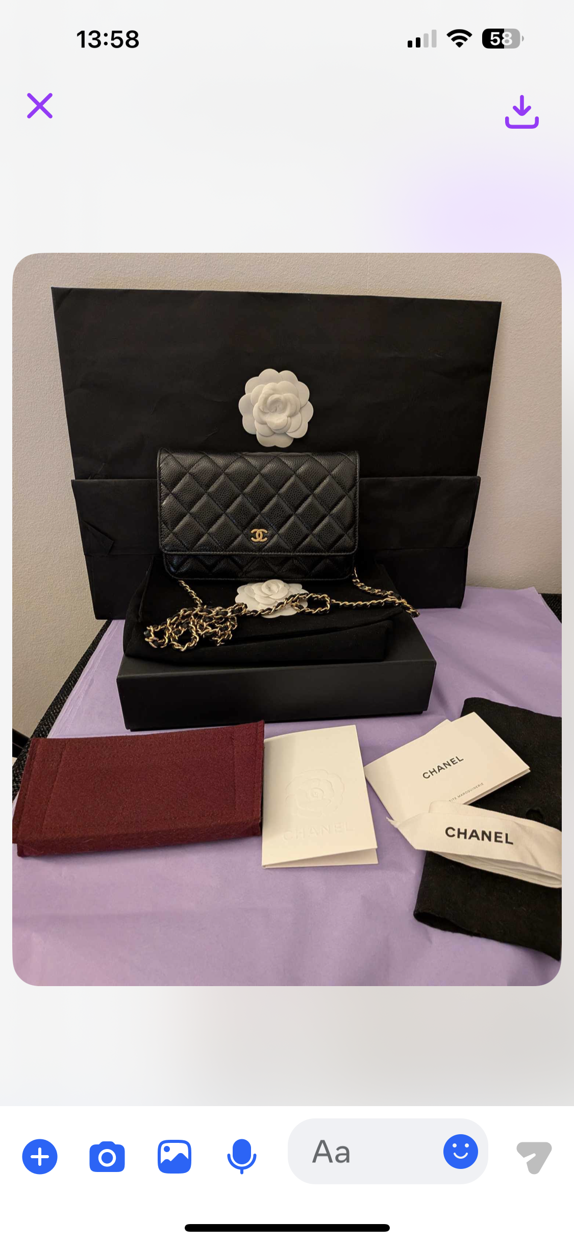 Chanel Classic Woc Black Caviar Gold Hardware