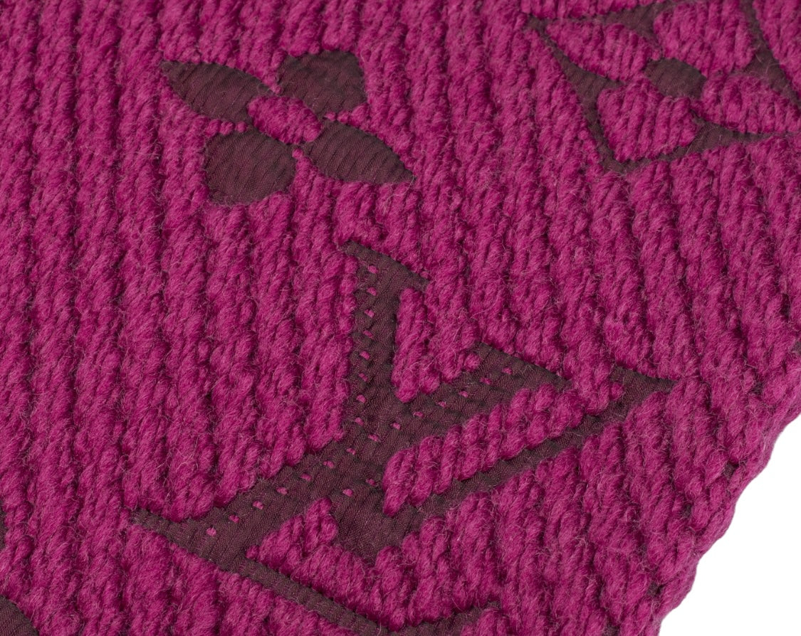 Louis Vuitton Logomania  Wool Scarf In Purple