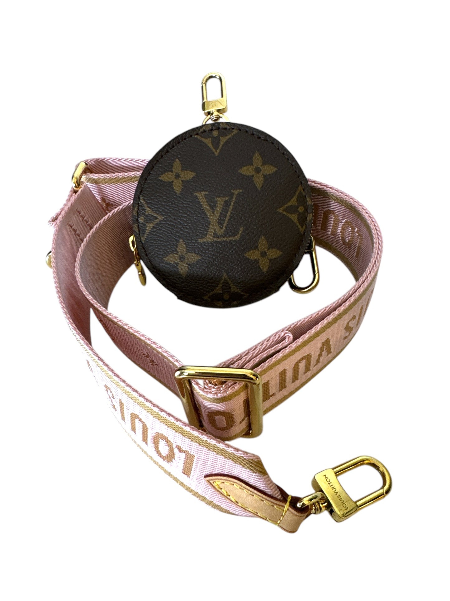 Louis Vuitton Multi Pochette Accessoires Monogram Rose Clair Crossbody Bag