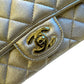 Chanel Mini Square Lambskin Gold Bag