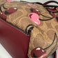 110580420 Coach Mini Tote CC Signature Red Cherry With Strap (NoK2492-CY737)