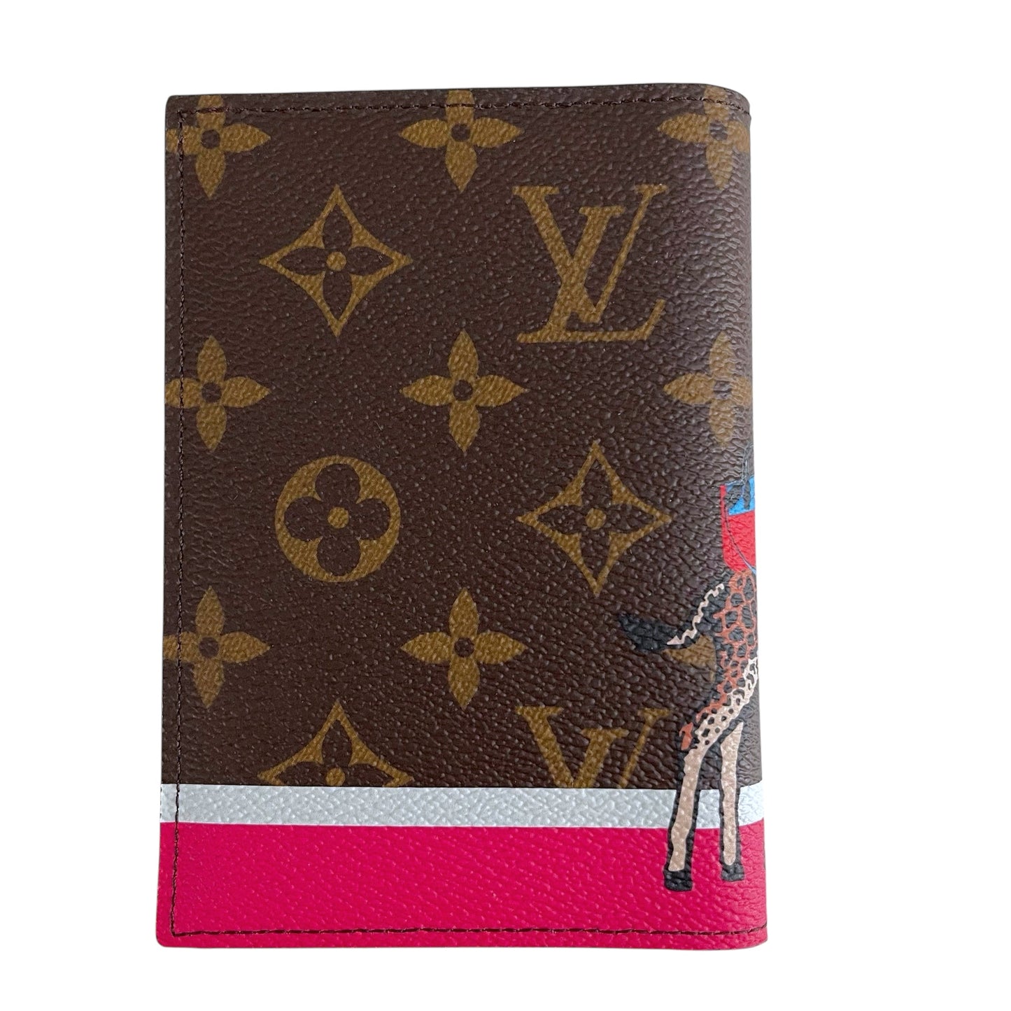 Louis Vuitton Passport Cover Limited Edition Xmas Girafe Monogram Canvas