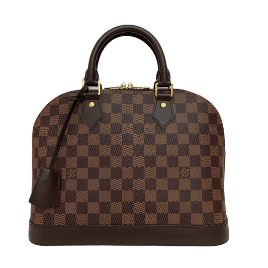 LOUIS VUITTON ALMA PM DAMIER EBENE CANVAS BAG