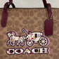 2205710-143141 Coach Fiona CC Signature Tan/ Black Cherry (NoJ2480-CX587)