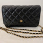 2205710-1432182 Chanel classic black quilted caviar gold hardware