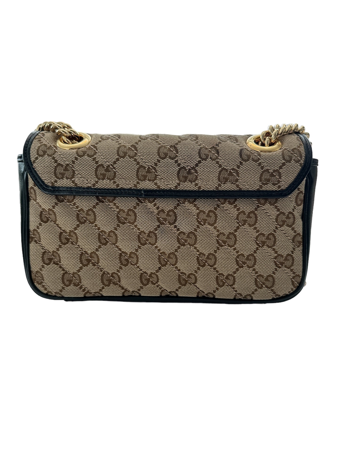 Gucci Monogram Matelasse   GG Canvas Marmont Shoulder Mini Bag