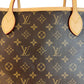 LOUIS VUITTON NEVERFULL MM MONOGRAM CHERRY WITH CLUTCH