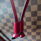 Louis Vuitton Neo Noe Damier Ebene Red Bag