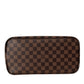 Louis Vuitton Neverfull MM in Damier Ebene with Heatstamped Initials