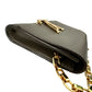 Louis Vuitton Louis GM Chain In Grey Leather