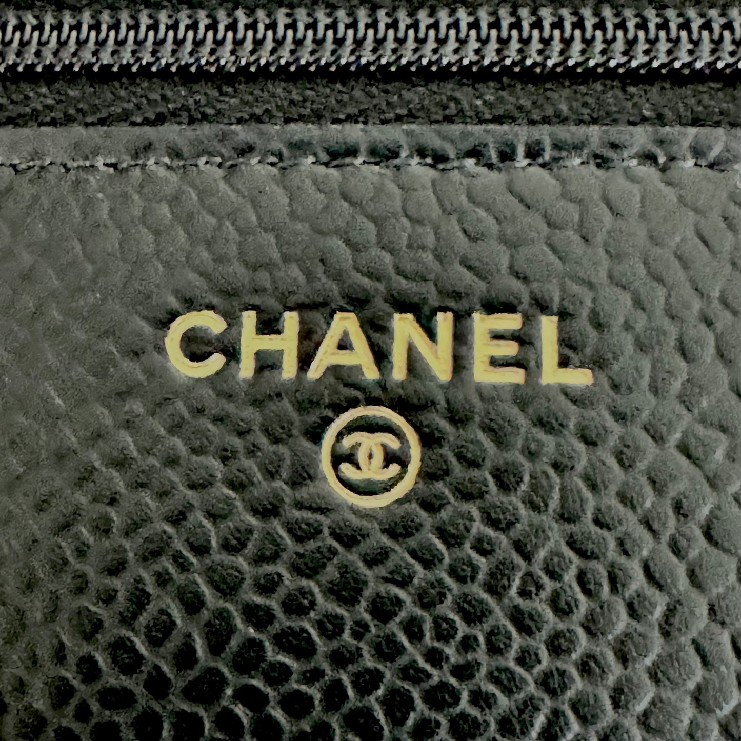 Chanel Classic Wallet On Chain Black Caviar Gold Hardware