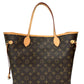 Louis Vuitton Neverfull MM Monogram Beige Bag