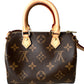 Louis Vuitton Speedy Nano Monogram Crossbody Bag