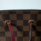 Louis Vuitton Neo Noe Damier Ebene Red Bag