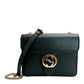 Gucci Black Leather Small Interlocking G Shoulder/ Crossbody Bag