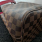 Louis Vuitton Neo Noe Damier Ebene Red Bag