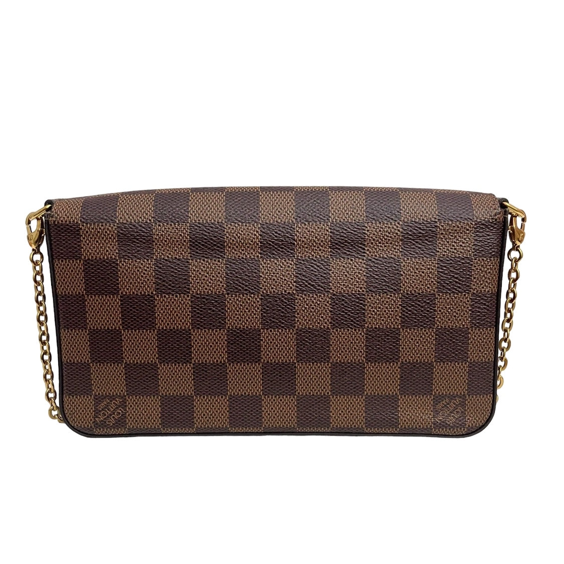 Pochette felicie damier outlet ebene