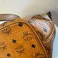 110580361 MCM shoulder bag visetos cognac zip tote with adjustable strap ( L8231 / MWP0AVI18CO001 10011308)