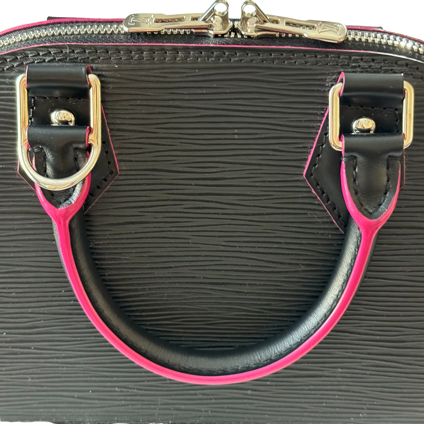 Louis Vuitton Alma BB Epi Leather Black / Fuchsia Bag