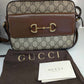 2205710-143144 Gucci horsebit 1955 GG Brown Camera Bag (645454 493075 / B03407885)