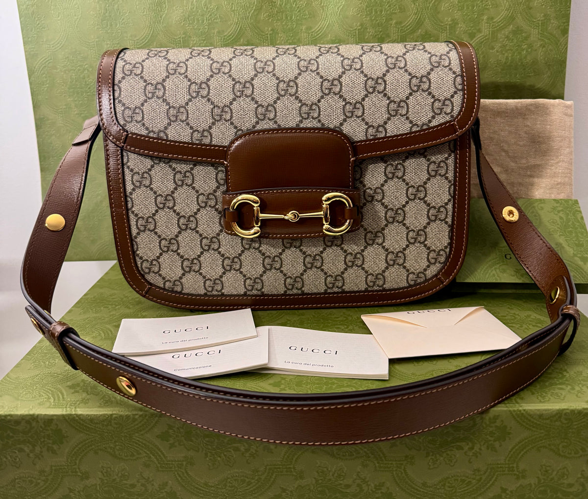 110580955  Gucci Horsebit 1955 medium shoulder bag (F041783882)