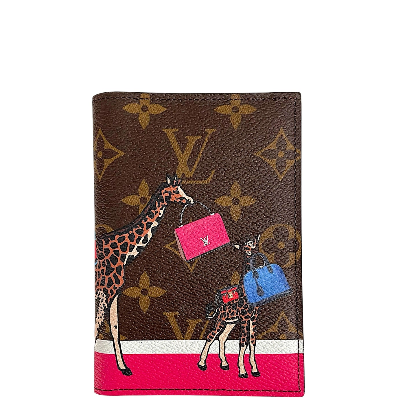 Louis Vuitton Passport Cover Limited Edition Xmas Girafe Monogram Canvas