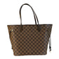 Louis Vuitton Neverfull MM Damier Ebene Rose Ballerine Bag