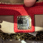 MCM Small Crossbody Visetos Cognac Red Gold Hardware & LV Mono gram Wallet