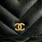 CHANEL WOC Chevron Black Caviar Ancient Greek Charms GHW