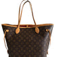 Louis Vuitton Neverfull MM Monogram Red Bag