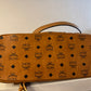 110580361 MCM shoulder bag visetos cognac zip tote with adjustable strap ( L8231 / MWP0AVI18CO001 10011308)