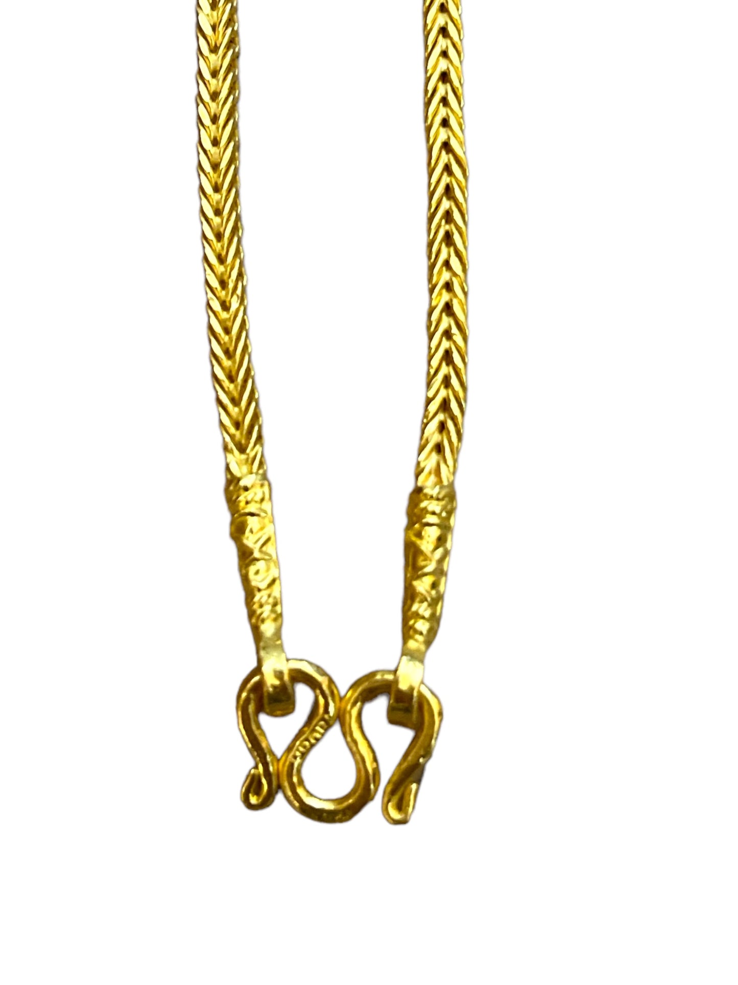 Thai Gold Necklace 1 Baht 96.5% (ลายกระดูกมังกร) 15.2 gram