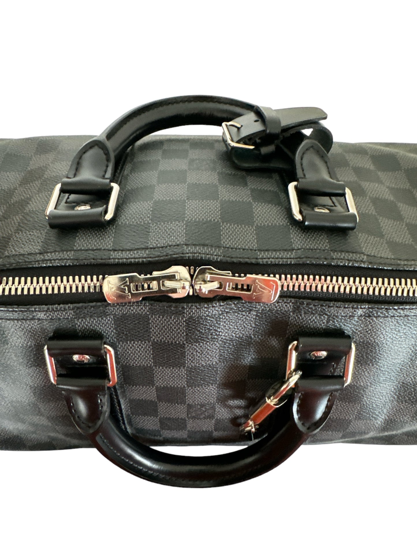 Louis Vuitton Keepall 45 Bandouliere Damier Graphite Canvas Travel Bag