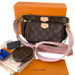 Louis Vuitton Multi Pochette Accessories Monogram Rose Claire Crossbody Bag