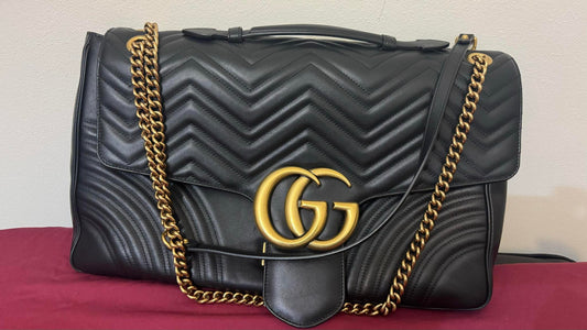 Gucci GG Marmont Large Matelassé Shoulder Bag