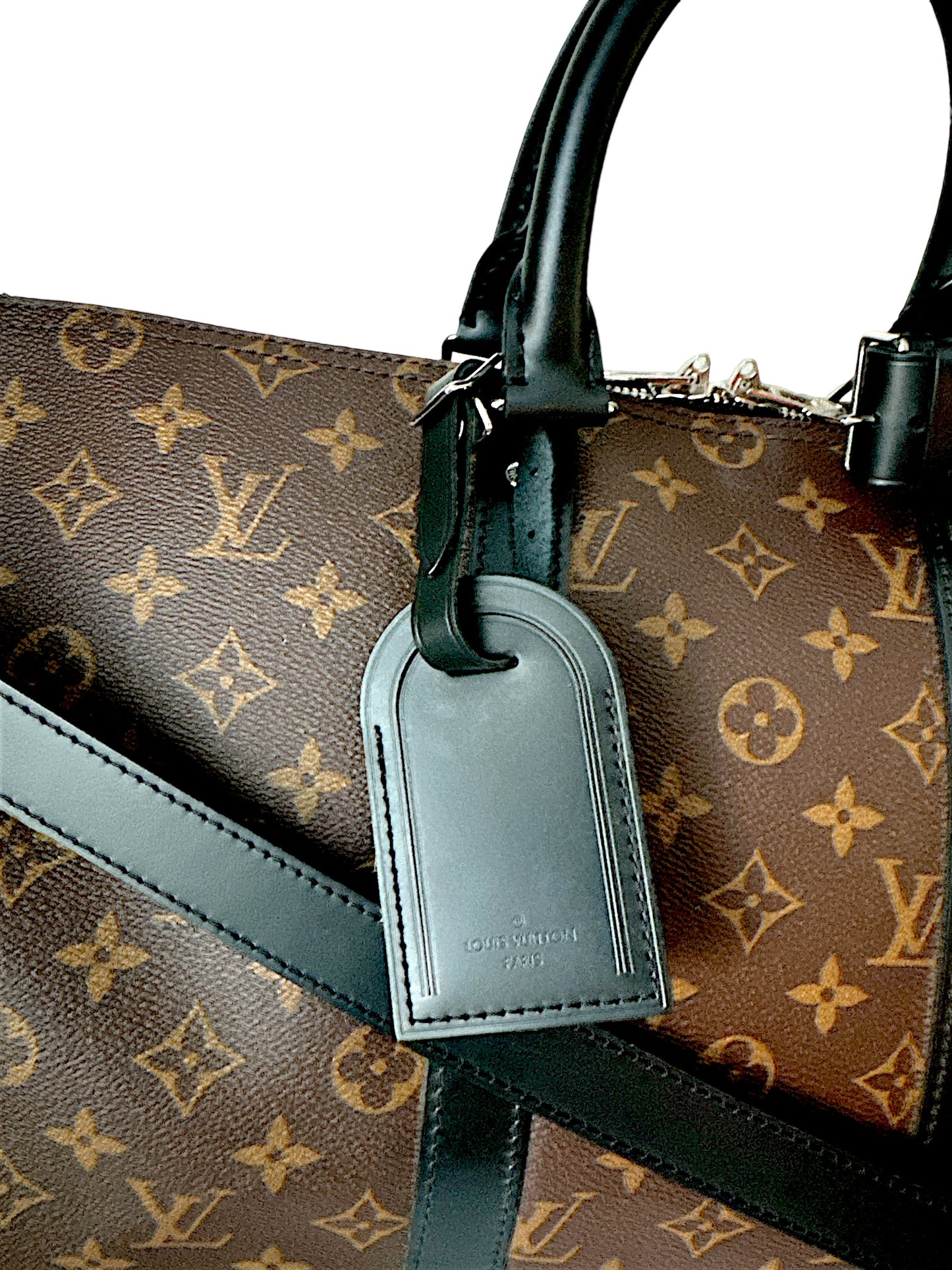 Louis Vuitton Keepall Bandoulière 45 Monogram Macassar Bag