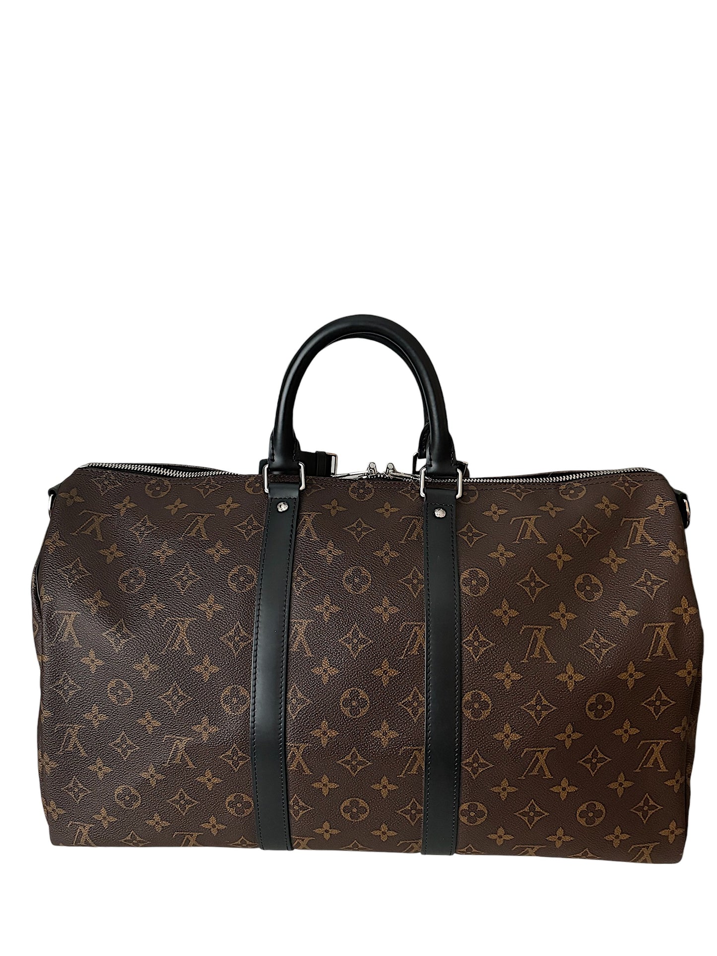 Louis Vuitton Keepall Bandoulière 45 Monogram Macassar Bag