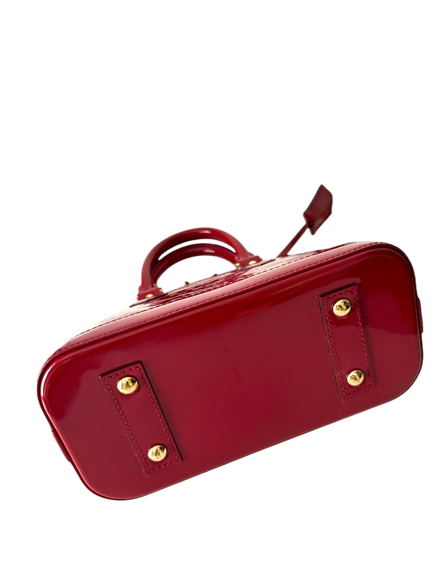 Louis Vuitton Alma BB Red Monogram Vernis Bag