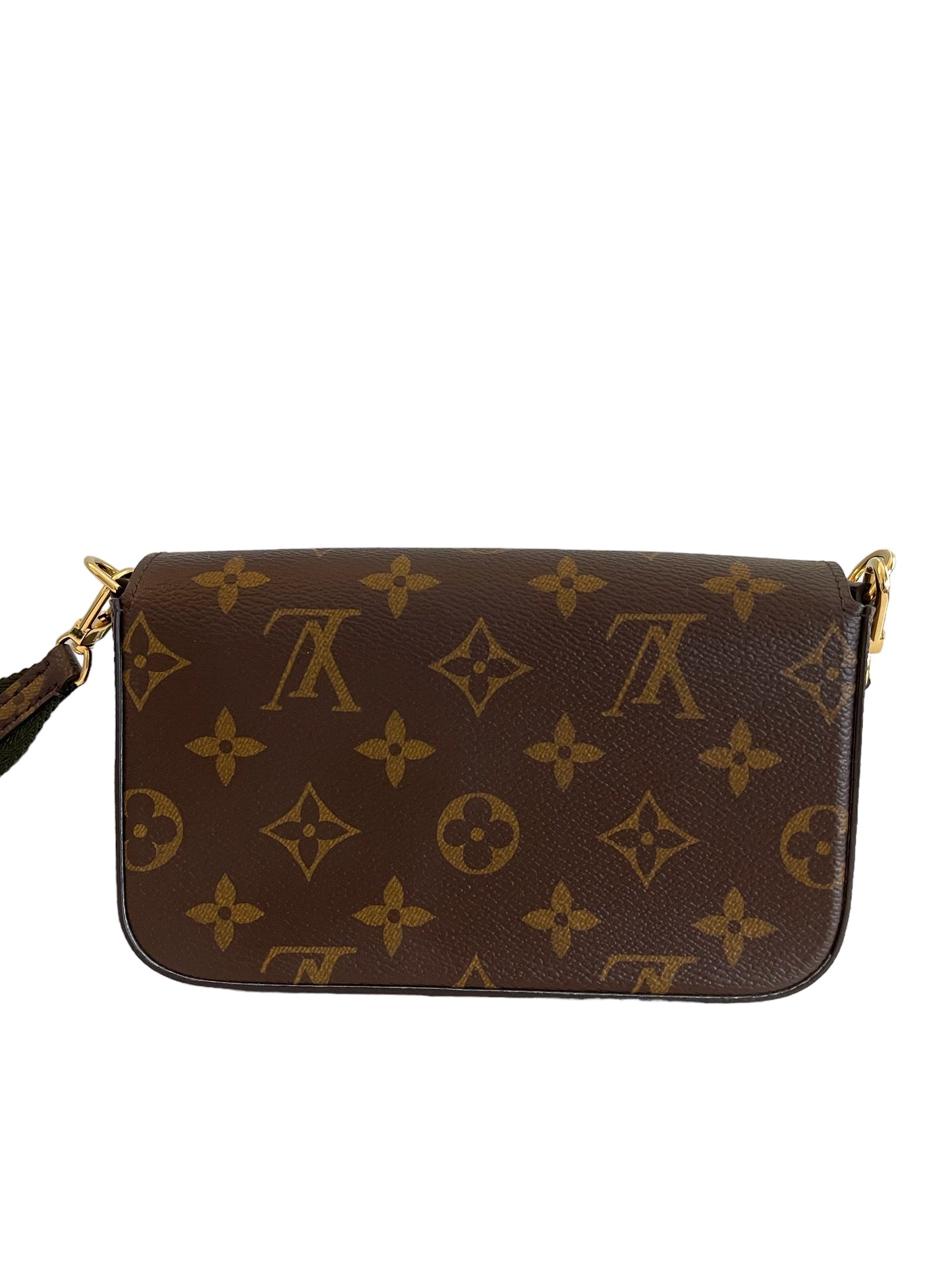 LOUIS VUITTON
Felicie Monogram Strap & Go Bag Khaki